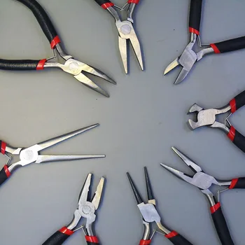 

4.5" Professional Jewellery Tools Flat Nosed Pliers /Side Cutting Pliers /Round Nosed Pliers