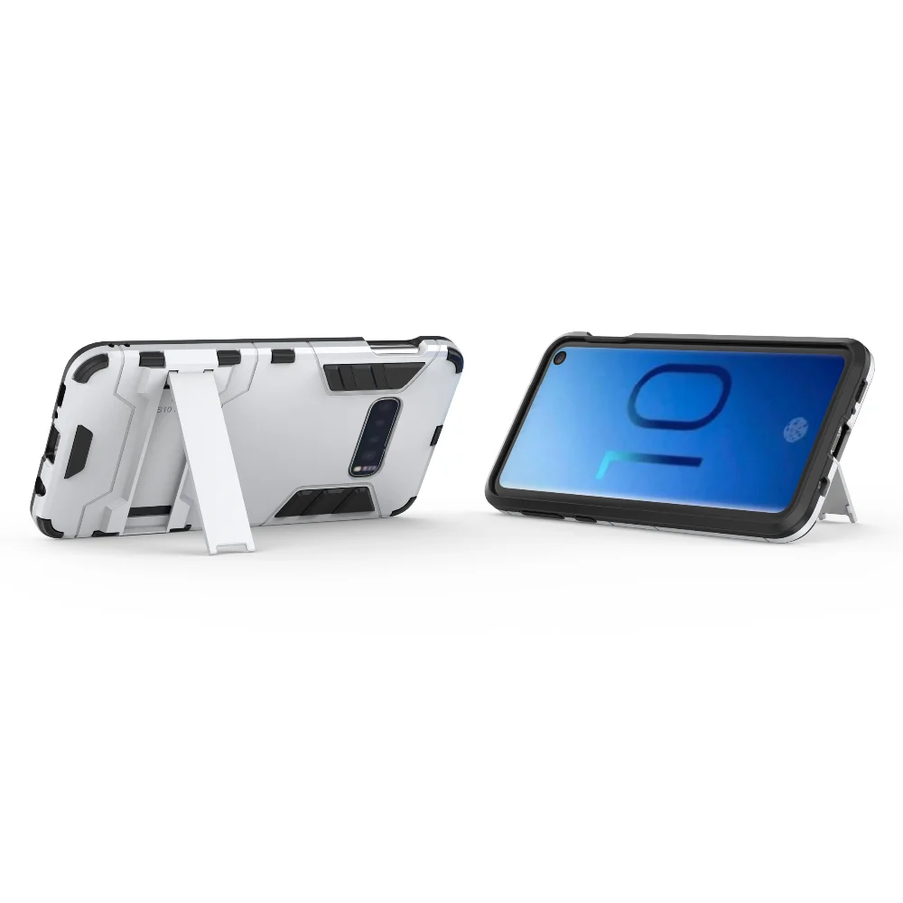 Чехол для телефона samsung Galaxy S10e S10 Lite Armor hybrid PC+ TPU 2в1 спортивный корпус для Galaxy S9 S10 Plus Note9 Kickstand