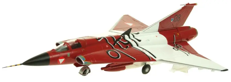 Авиация 72 Saab Draken j35yo 2-й авиационный полк австрийский 1/72 литой самолет модель самолета