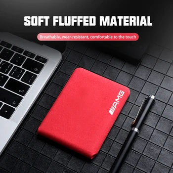 

1pcs For Mercedes benz A B R G Class GLK GLA Leather Document Bag Wallet Card Package Holder driver license Case accessories