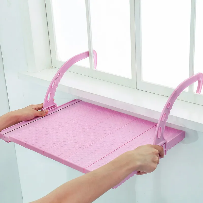  Unique Adjustable Telescopic Balcony Drying Shoe Rack Multi-function Hanging Window Sill Drying Rac