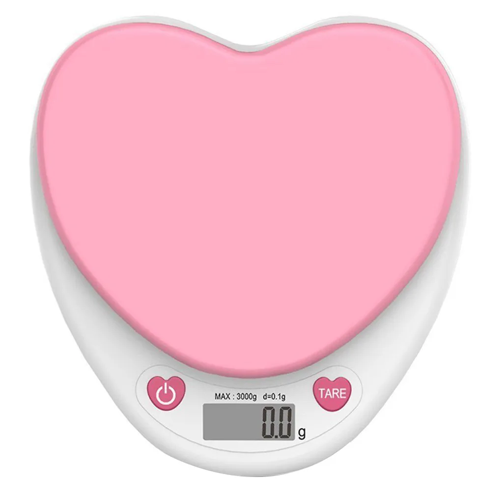 Высокоточные кухонные электронные весы, кухонные весы, бытовые в форме сердца, пищевые электронные весы, прекрасные весы для выпечки YL5