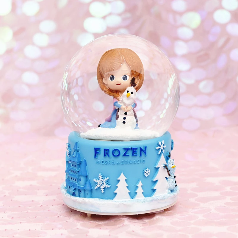 Светодиодный ночник Кристальные снежинки шар музыкальная шкатулка декоративные резиновые поделки для детей подарок на день рождения