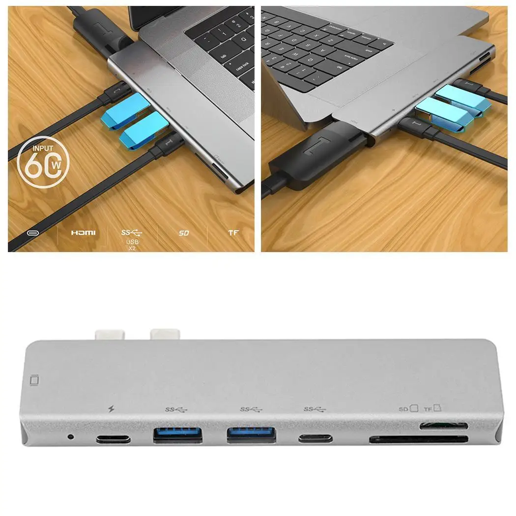 USB 2 типа C к HDMI Thunderbolt 3 адаптер станция dex с HDMI USB 3,0 порты для MacBook Pro VGA кабель MateBoo