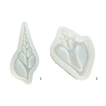 

Crystal Epoxy Resin Mold Silicone Shell Conch Mould Keychain Pendant Making Tool Q0KE