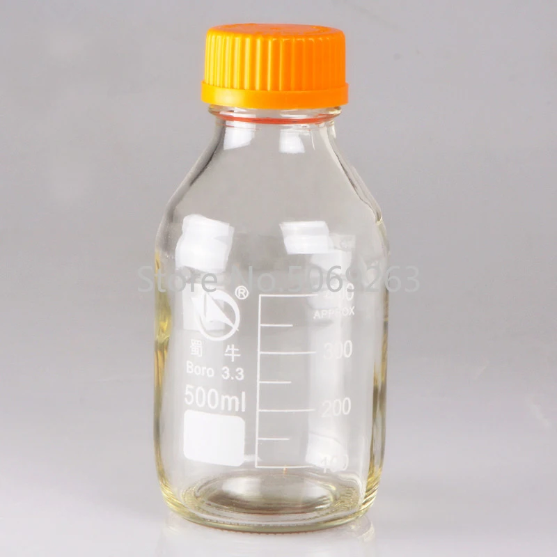 Bottiglia Lavaggio Gas 500 Ml In Vetro Borosilicato – Trappola Per Vuoto Con Due Tubi Piegati Per Laboratorio