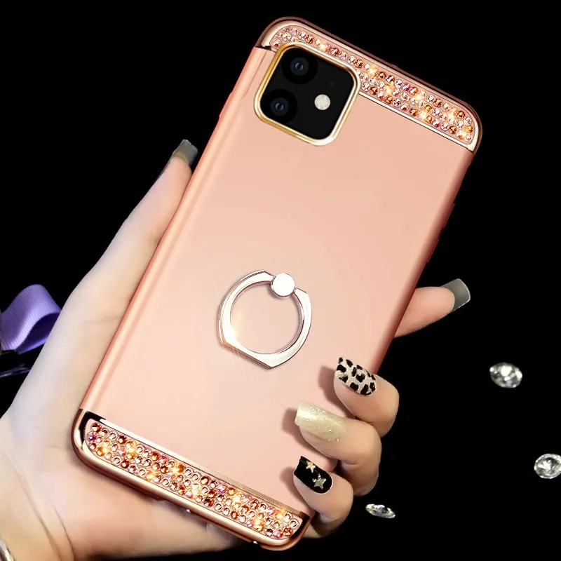 Роскошный чехол для iphone 11 pro max 360 Ультратонкий телефона 7 8 plus 6 6s XR X XS MAX 5 5S SE 3 в 1
