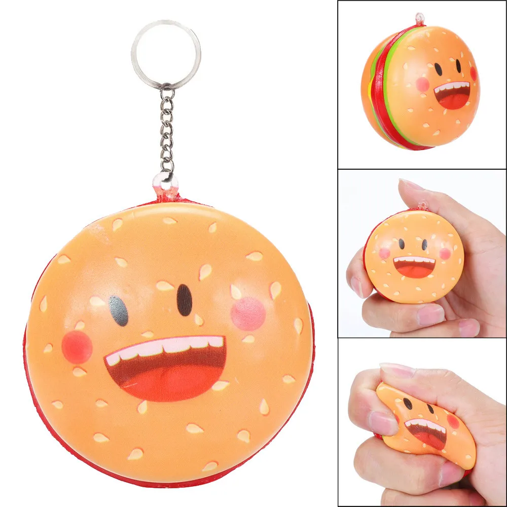 Новый стиль мягкое милое Kawaii мультфильм гамбургер медленно растет крем душистый