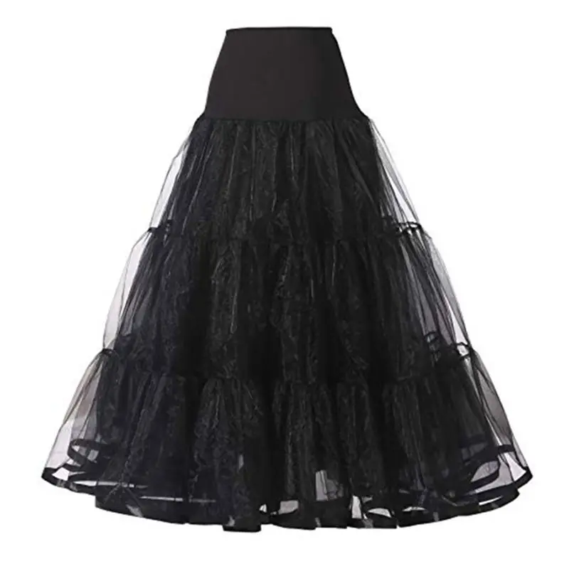 

Flower Girls Petticoat Skirt Single Hoop Double Layer Ruffles Wedding Underskirt
