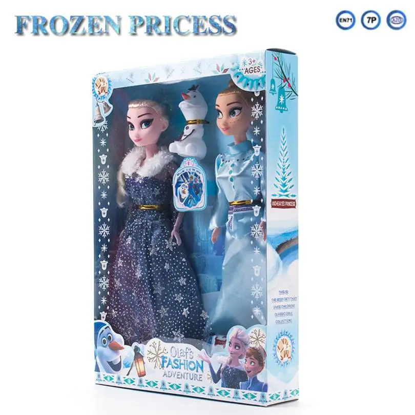 Disney Frozen 30 см Кукла Эльза Анна Boneca с красивой одеждой Снежная королева высокое качество игрушки принцесса Анна и Эльза для девочек подарок