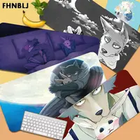 FHNBLJ BEASTARS Non Slip PC Silicone large/small Pad to Mouse pad Game Size for CSGO Game Player Desktop PC Computer Laptop
