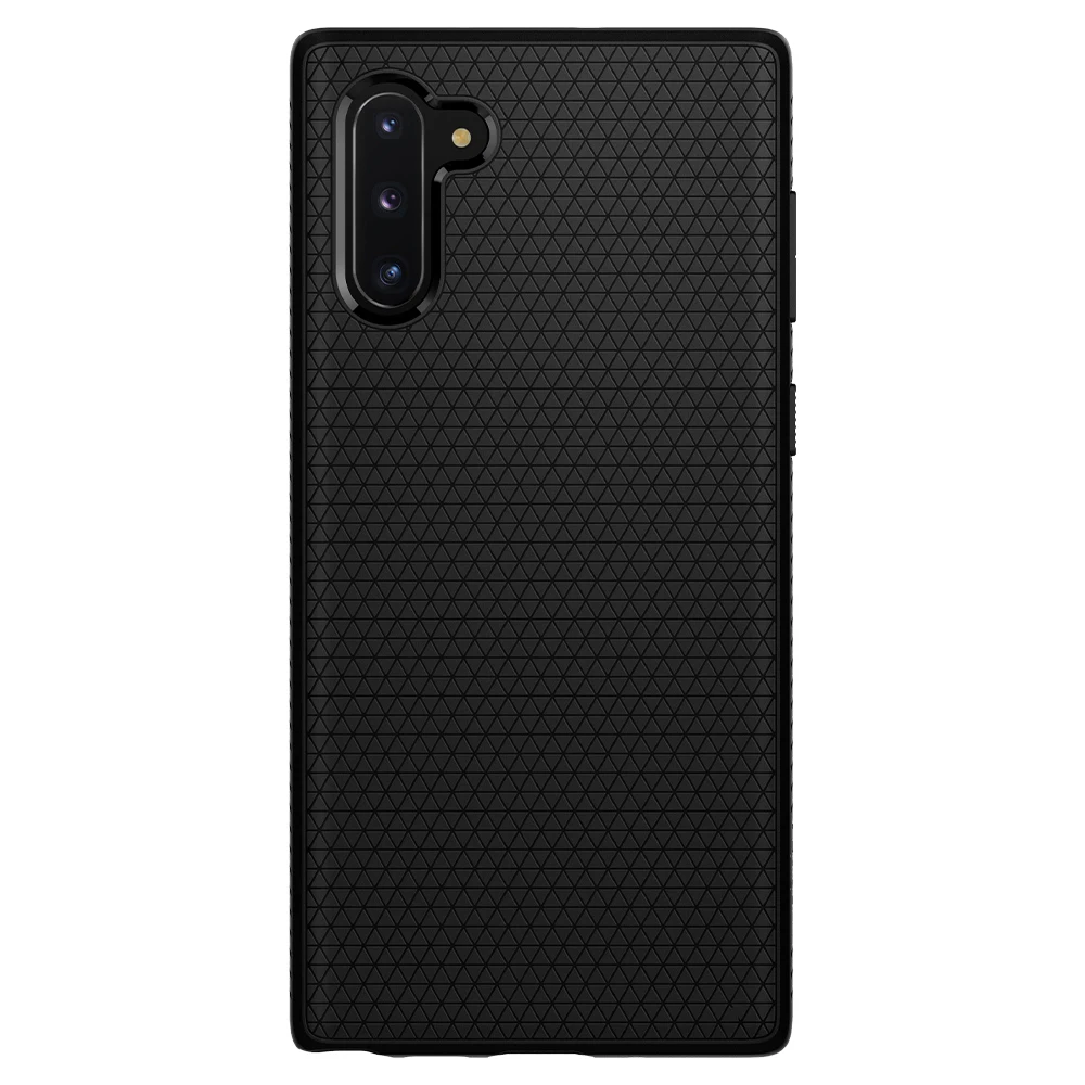 Spigen чехол Liquid Air для samsung Galaxy Note 10 матовый черный гибкий ТПУ нескользящий тонкий легкий Чехол 628CS27373