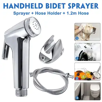 

304 Stainless Steel Sprayer Guns Toilet Hand Held Bidet Faucet Sprayer Bidet Set Toilet Spray Bathroom Self Cleaning Shower Head