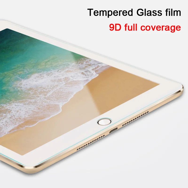 Защитное стекло 9D для ipad полное покрытие закаленное Pro 11 2020 10 5 2 2019 2017 2018 Air 1 3 mini 4 9 7