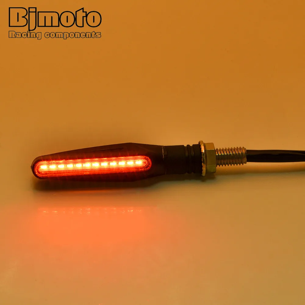 

Motorcycle Turn Signal Light 12V 4.5W LED Indicator Light SMD Front Tail Flasher Flowing Water Blinker Bendable Flashing Lights