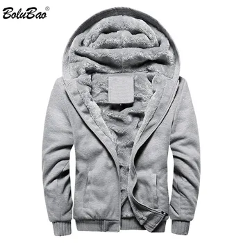

BOLUBAO Men Hoodies Sweatshirts Street Trend Men's Brand Hoodie Coats Autumn Winter Male Warm Thick Section Hoodies Sweatshirt