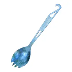 1 шт. титановый Spork с открывалкой для бутылок, походная дорожная посуда для пикника