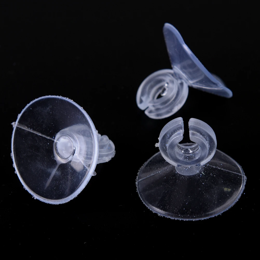 New 4pcs Sucker  Upick White PVC Suction Cups Hooks Hanging Pack 2.5*2cm