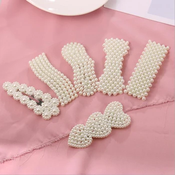 

Fashion Women Hair Clip Elegant Korean Design Pearl Snap Barrette Stick Hairpins Hair Styling Tools Hair Accessories Gift