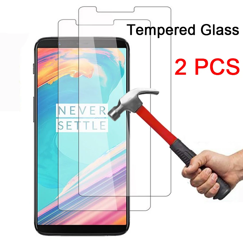 

2pcs Clear Protective Glass Screen Protector for Oneplus 7 6T 6 5 5T 3 3T 2 Phone Back Tempered Glass for Oneplus 7T Film HD