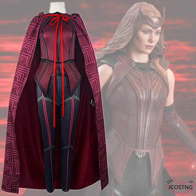 Wanda Vision Scarlet Witch костюмы для косплея женские карнавальные на Хэллоуин |