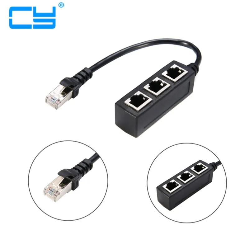 RJ45 Cat7e сплиттер кабель удлинитель один три сети передачи соединительный кабель один три автобуса CAT7 сетевой Соединительный кабель