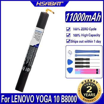 

11000mAh L13C3E31 L13D3E31 Battery for LENOVO YOGA 10" B8000 B8080 60046 60047 60063 B8000-F B8000-H B8080-H B8080-F Batteries