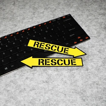 

2pcs/lot LuLuSticker#193 15.5x3.6cm JDM HellaFlush RESCUE Funny Car Door Motorcycle Helmet Reflective Stickers and Decals
