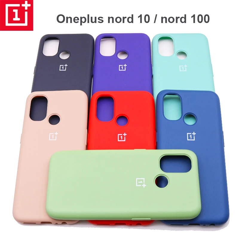 Original OnePlus Nord N10 Case Liquid Silicon Back Cover One Plus Nord N10 Nord N100 Soft Case  Shockproof Full Protectiver Case flip cover with pen