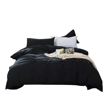 

Button Quilt Cover Bedding Set Europe Queen King Single Duvet Cover Set Bed Linen Set White Black Gray Bed Clothes