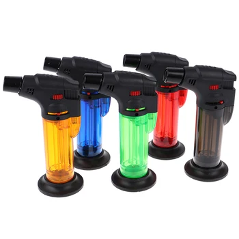 

Lighter Butane Jet Gas Lighter Turb Portable Spray Gun Windproof Cigar Pipe Lighter Outdoor BBQ Kitchen Welding Torch