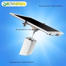 10 шт. планшет противоугонное устройство сигнализации для Ipad дисплей безопасности Recoiler стенд держатель с зарядкой и зажимом