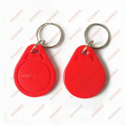 Red-50pcs EM 4100/4102 Брелки 125 кГц RFID Близость ID карты брелки электронные ключи безопасности брелки - Цвет: Red-50pcs