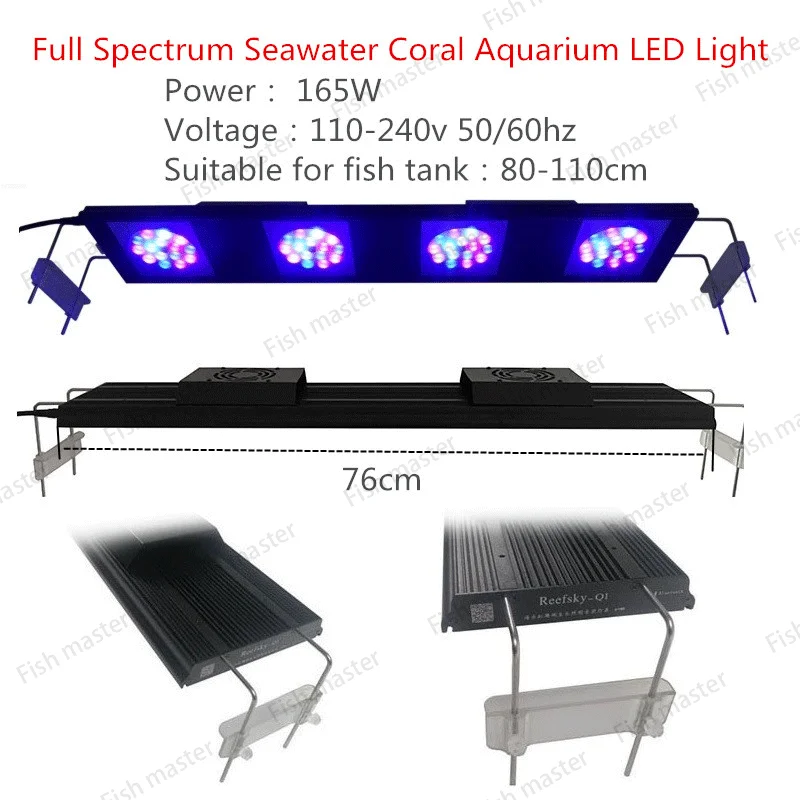 Rampe à LED éclairage aquarium planté lumière spectre complet pour aqu –  Petmonde