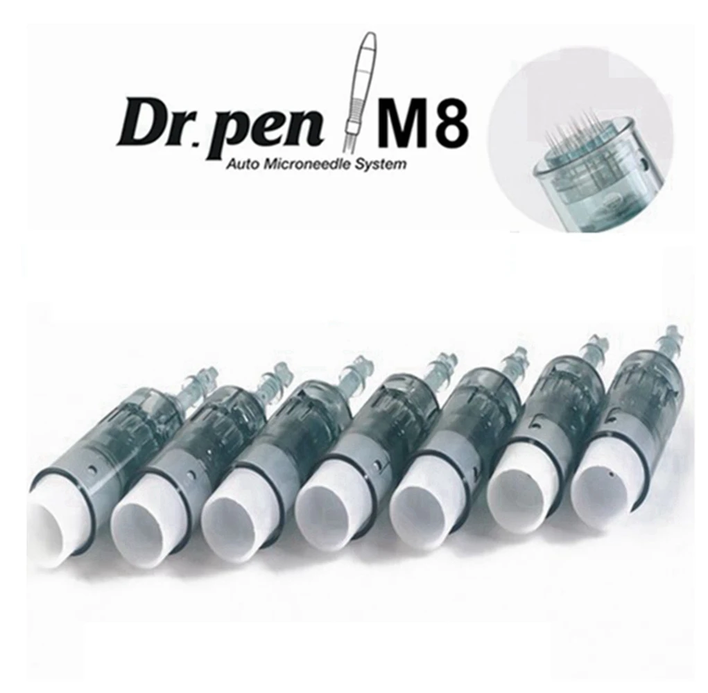 10 Pz Dr.Pen M8 Cartucce Ad Ago Derma Pen Micro Aghi 11Pin/16Pin/24Pin/36Pin/42Pin/5D Nano Round Microneedle