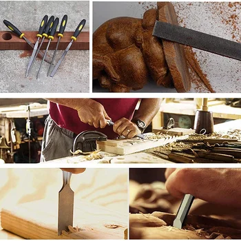 

New 10Pcs Wood Chisel Metal File Chisel Set Needle Files Set for Carving,Woodworking,Craftsman Hand Chisel File Set