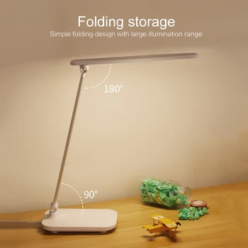 

LED Desk Reading Light Rechargeable Foldable Rotatable Touch Adjustable Table Lamp Creative Eye Protection Reading Light