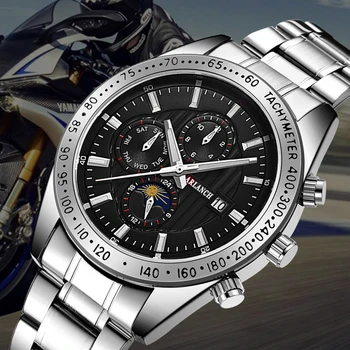 

ARLANCH Men's Quartz Watch Stainless Steel Waterproof Fashion Casual Wristatch Military Sports Male Clock Relogio Masculino