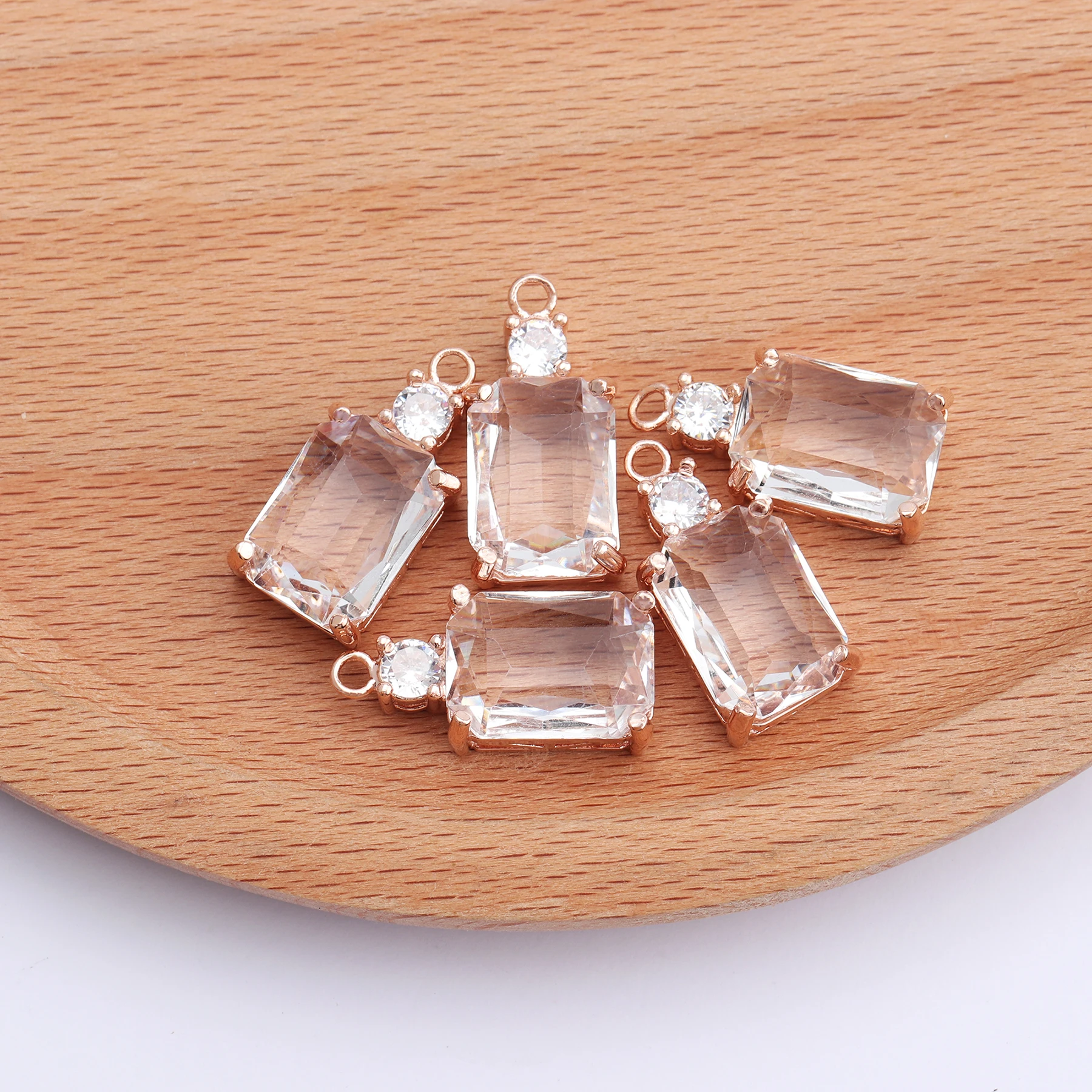 GUFEATHER M453, ювелирные аксессуары, 18k позолоченный, diy циркон кулон, ДЖАМП-кольцо, ручная работа, diy серьги, изготовление ювелирных изделий, 6 шт./партия