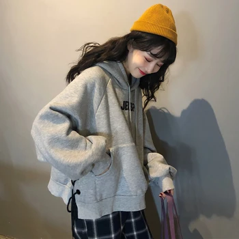 

Women's New Loose Long Sleeve Thickened Hooded Sweatshirts