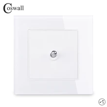 Coswall простой модный хрустальный стеклянный каркас 1 банда 2 способа переключателя переключается через вкл/выкл настенный светильник 16А