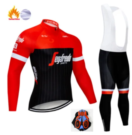 13 Pro Team Велоспорт Джерси Набор велосипедная одежда мужская Ropa Ciclismo Зимняя Теплая Флисовая велосипедная Одежда для велоспорта - Цвет: 13