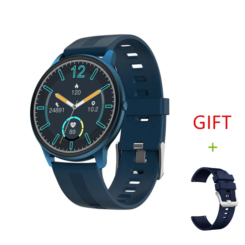 US $29.44 2021 New Smart Watch Man Heart Rate Monitor IP68 Waterproof Fitness Tracker Wristwatch Custom Faces Play Music Smartwatch Women