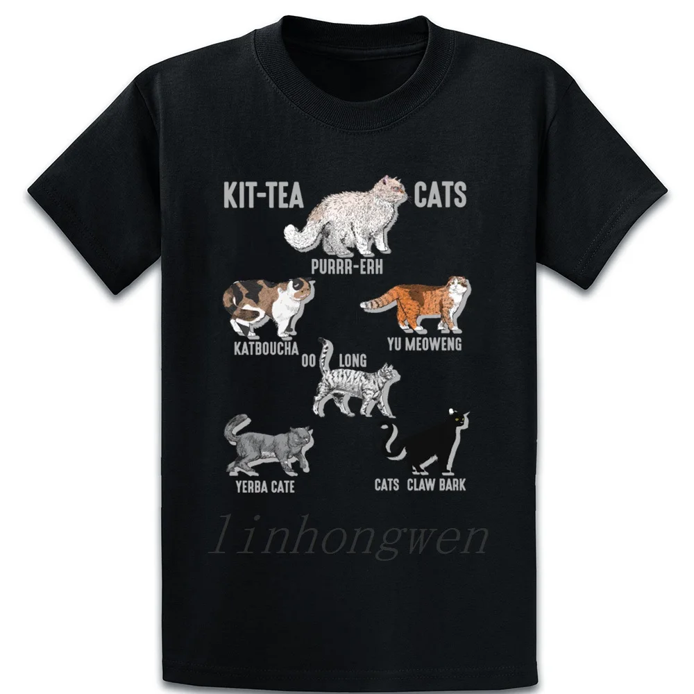 Забавные чай для того чтобы поить кошки Юмор котенка комплект из футболки с