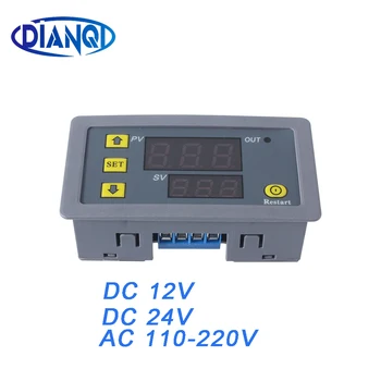 

1Pcs DC 12V /24V/AC 110V-220V Digital Cycle Timer Delay Relay Board Module with LED Dual Time Display Timing Relay Switch 0~999