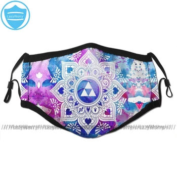 

Zelda Mouth Face Mask The Legend Of A Zelda Mandala Facial Mask Funny Fashion with 2 Filters for Adult