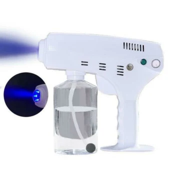 

600ML Electric Nano Saintizer Spray Gun Cordless Disinfectant Sprayer Fogger Blue Light Nano Steam Gun Mixed Vapor Nano Spray
