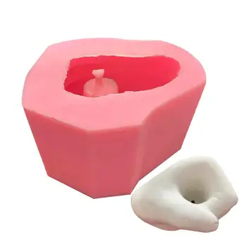 

Silicone Mold Creative Fist Flower Pot DIY Baking Tools for Chocolate Cake