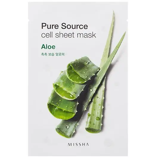 MISSHA маска My Real Squeeze Mask 1 шт. увлажняющая маска уход за кожей растительная маска для лица отбеливающая маска контроль жирности корейская косметика - Цвет: MISSHA aloe