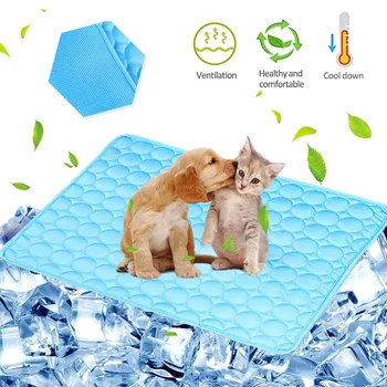 

Pet Dog Bed Hot Dog Mat Cooling Summer Pad Mat For Dogs Cat Blanket Sofa Breathable Summer Washable Sofa Cushion Mattress XS-XL
